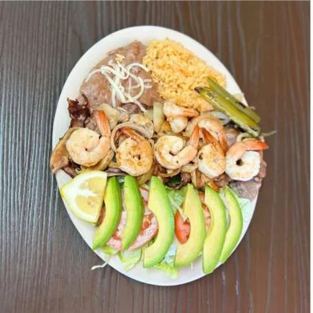 Camarones & Asada